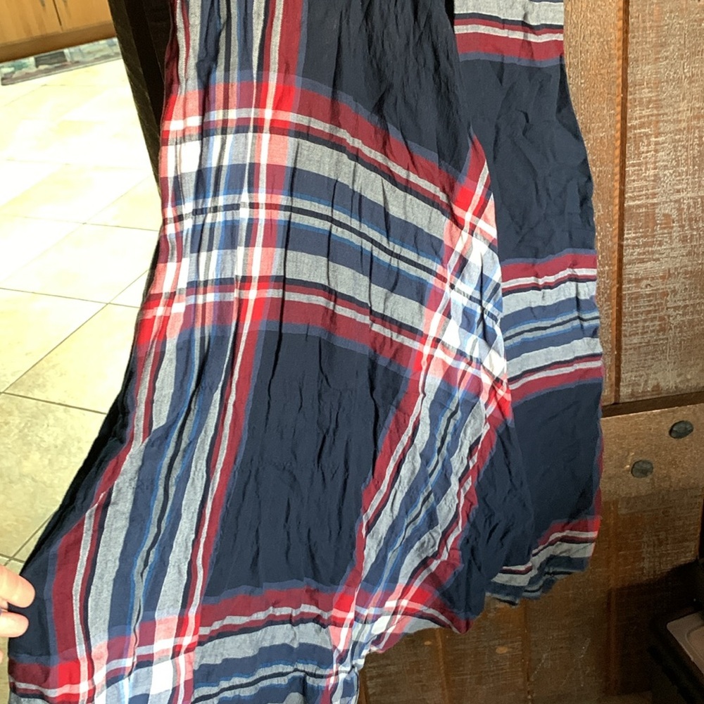 Anthropologie womens long dress size XS Isabella Sinclair tartan boho preppy - Picture 8 of 13